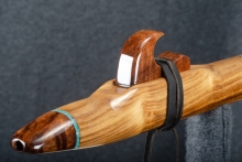 Black Locust Wood Native American Flute, Minor, Low E-4, #Q2H